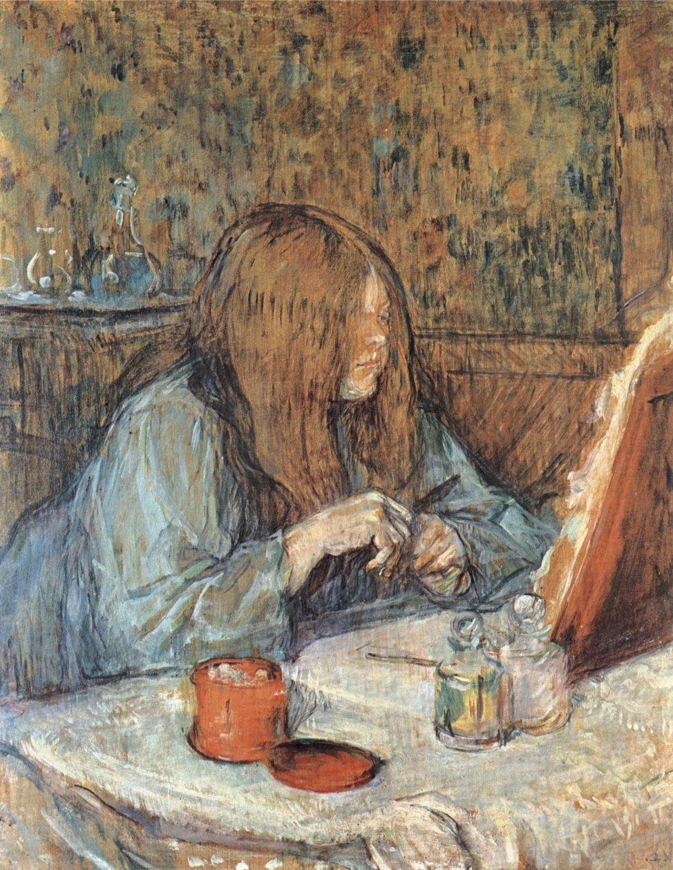 Madame Poupoule bei der Toilette autorstwa Henri de Toulouse Lautrec