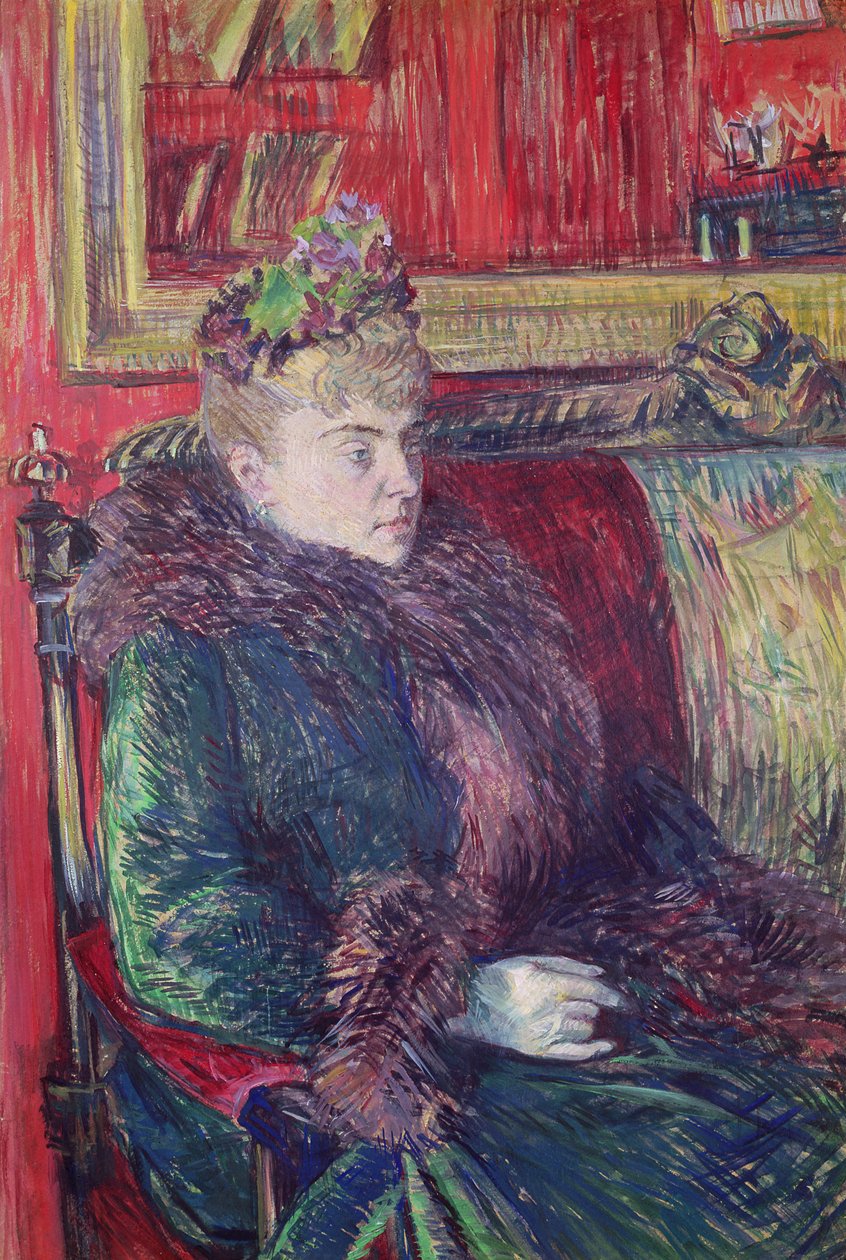 Pani de Gortzikoff, 1893 autorstwa Henri de Toulouse Lautrec