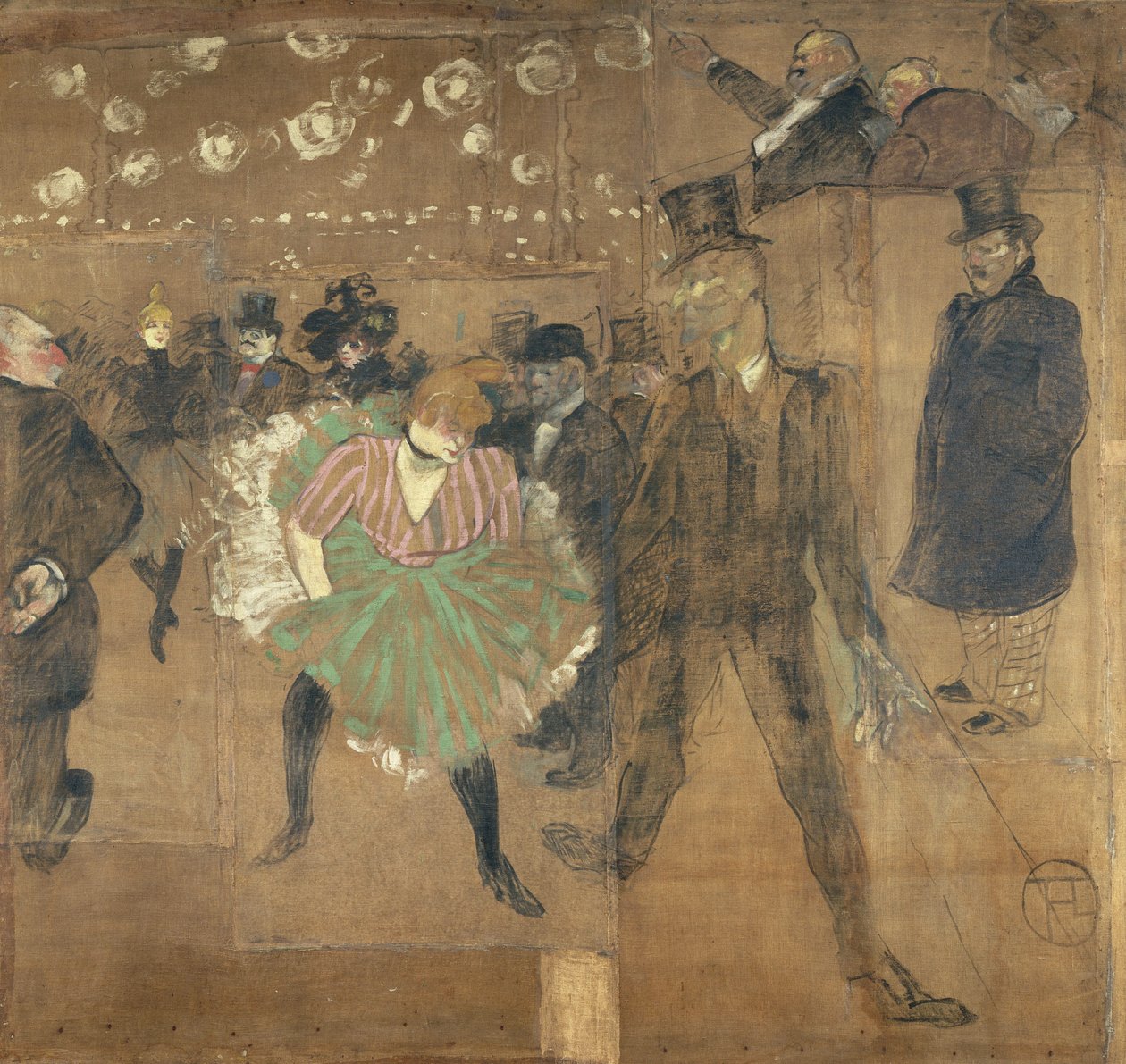 Panele do baraku Goulue na Foire du Trône w Paryżu autorstwa Henri de Toulouse Lautrec