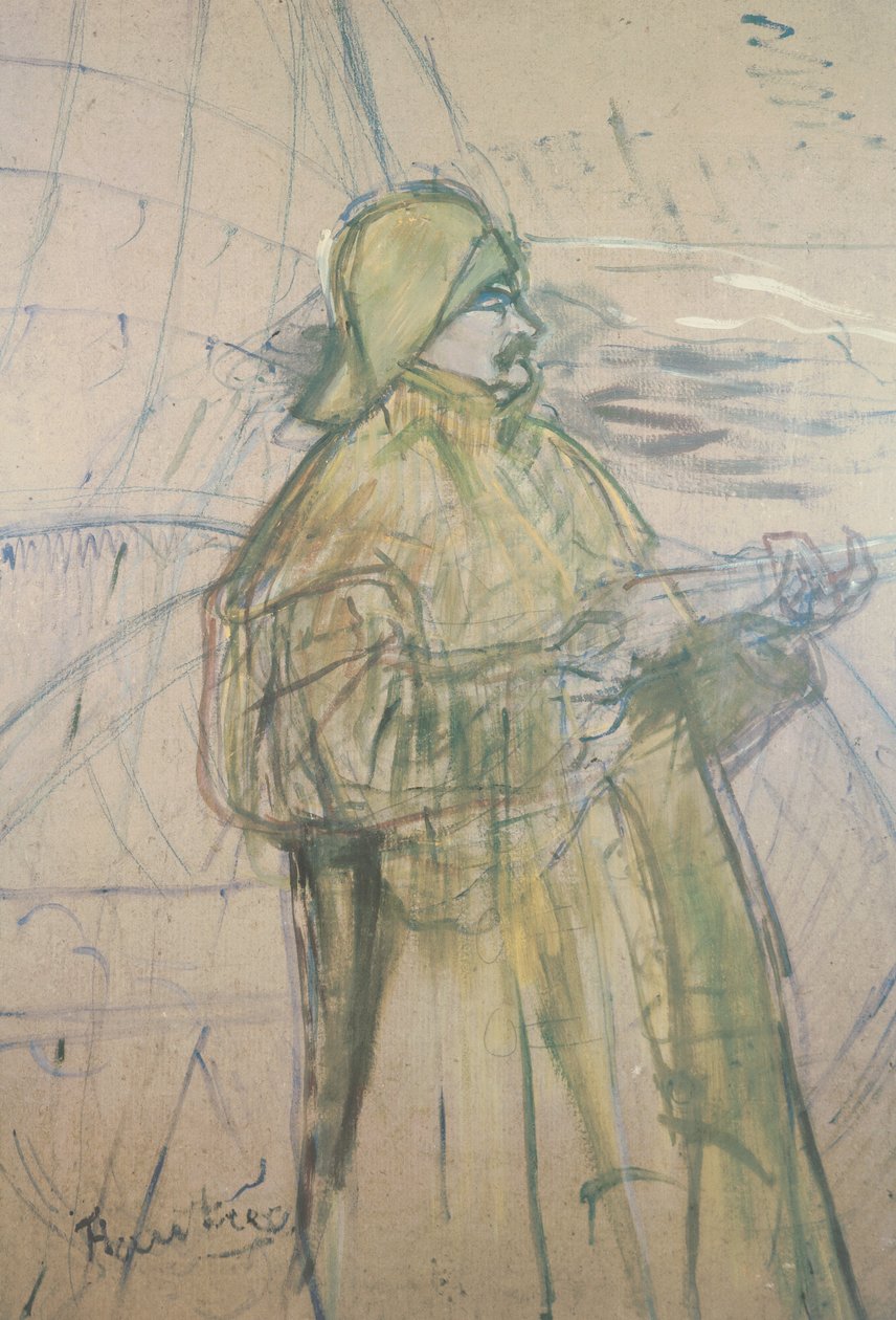 Portret Maurice Joyant (1864-1930) 1900 (pastel i ołówek na papierze) autorstwa Henri de Toulouse Lautrec