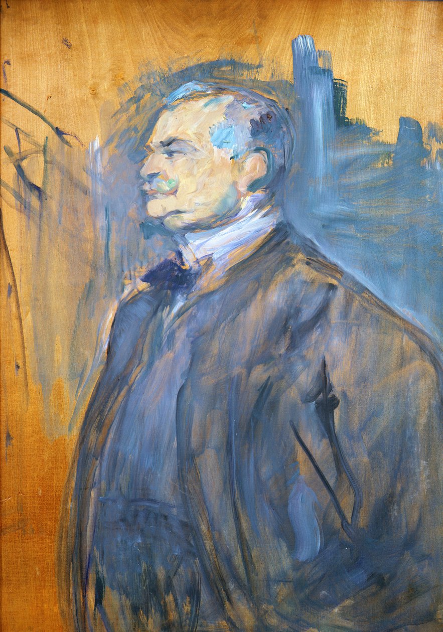 Portret pana Manzi (panel) autorstwa Henri de Toulouse Lautrec