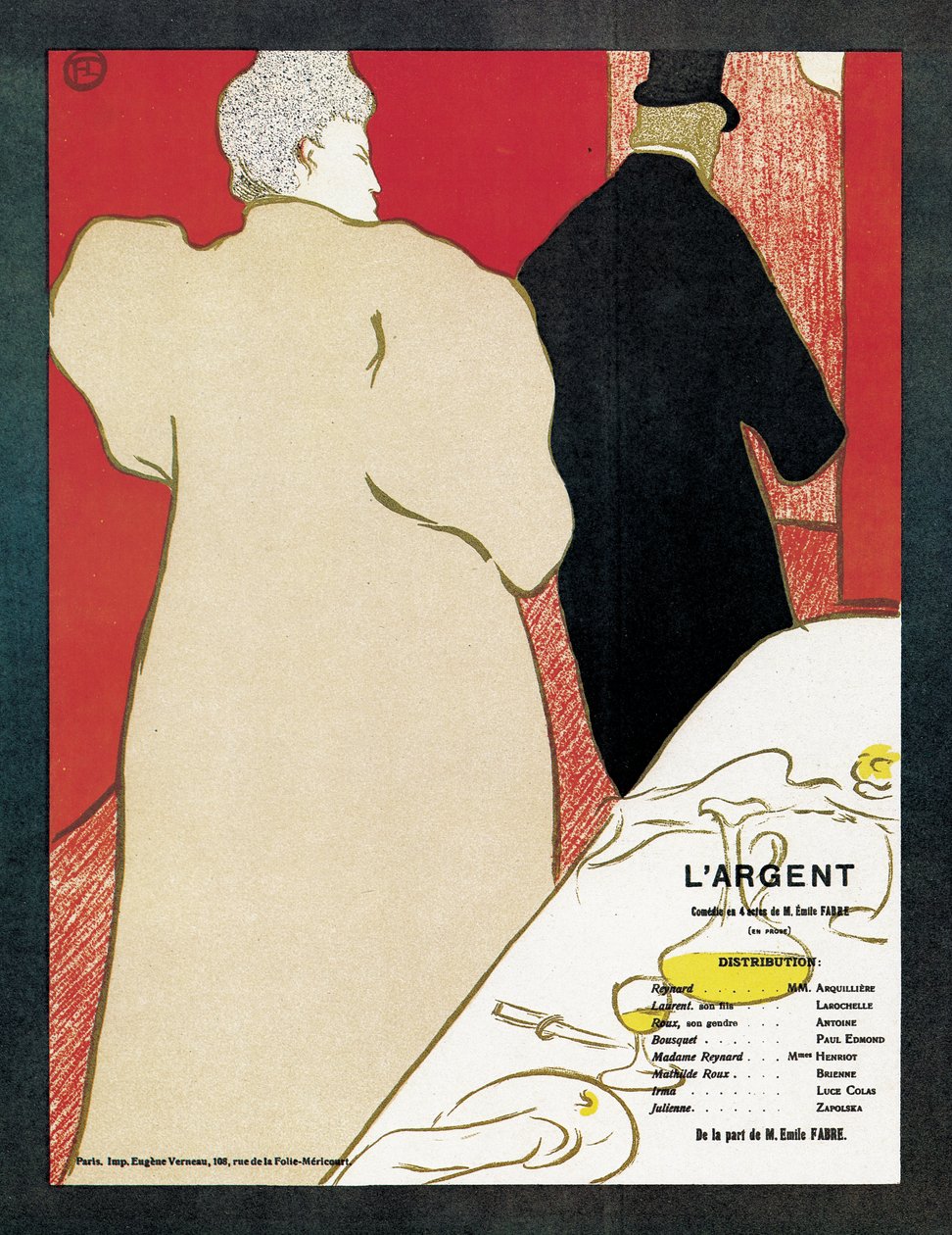 Plakat reklamujący sztukę "L