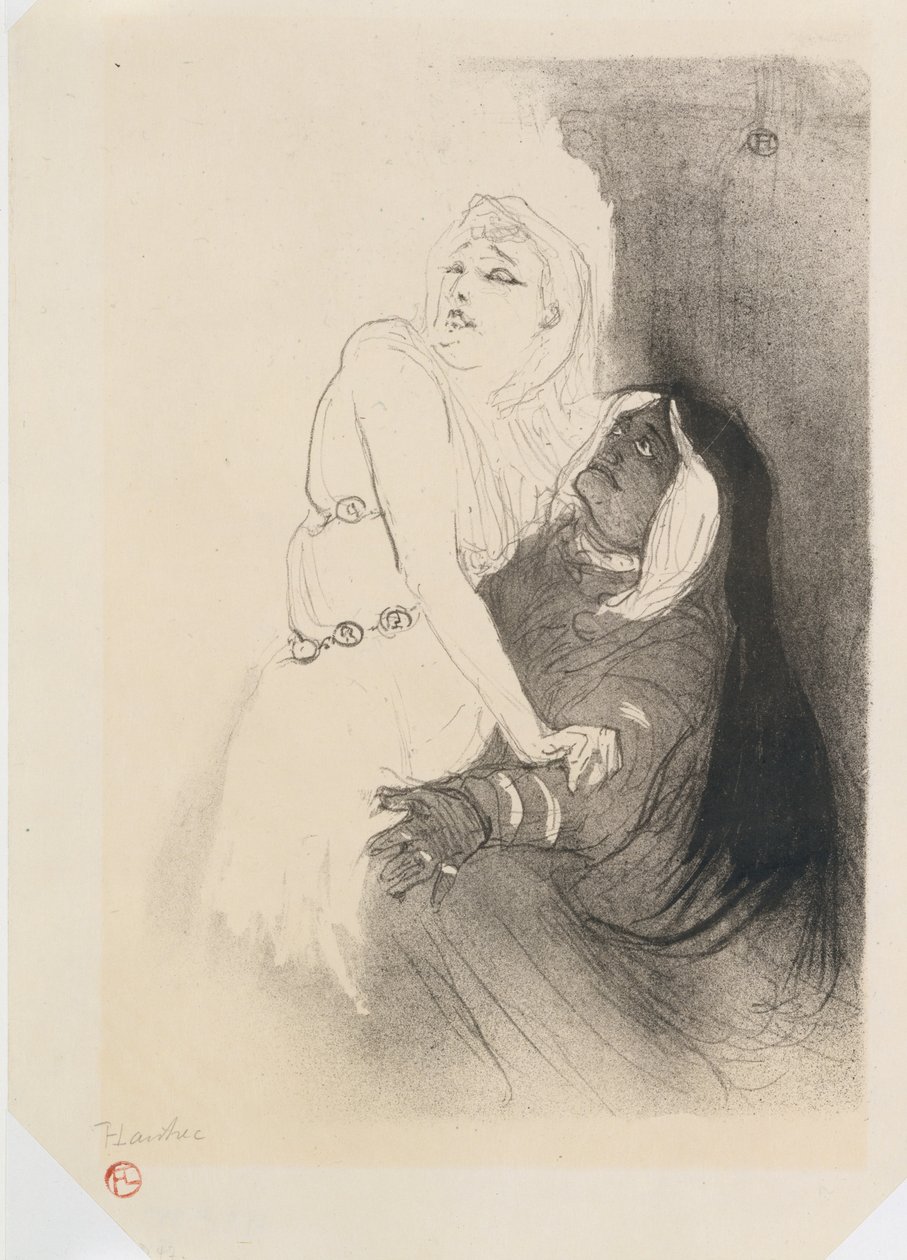 Sarah Bernhardt w Fedrei autorstwa Henri de Toulouse Lautrec