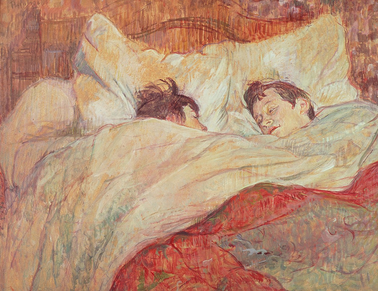 Łóżko, ok. 1892-95 (olej na tekturze) autorstwa Henri de Toulouse Lautrec