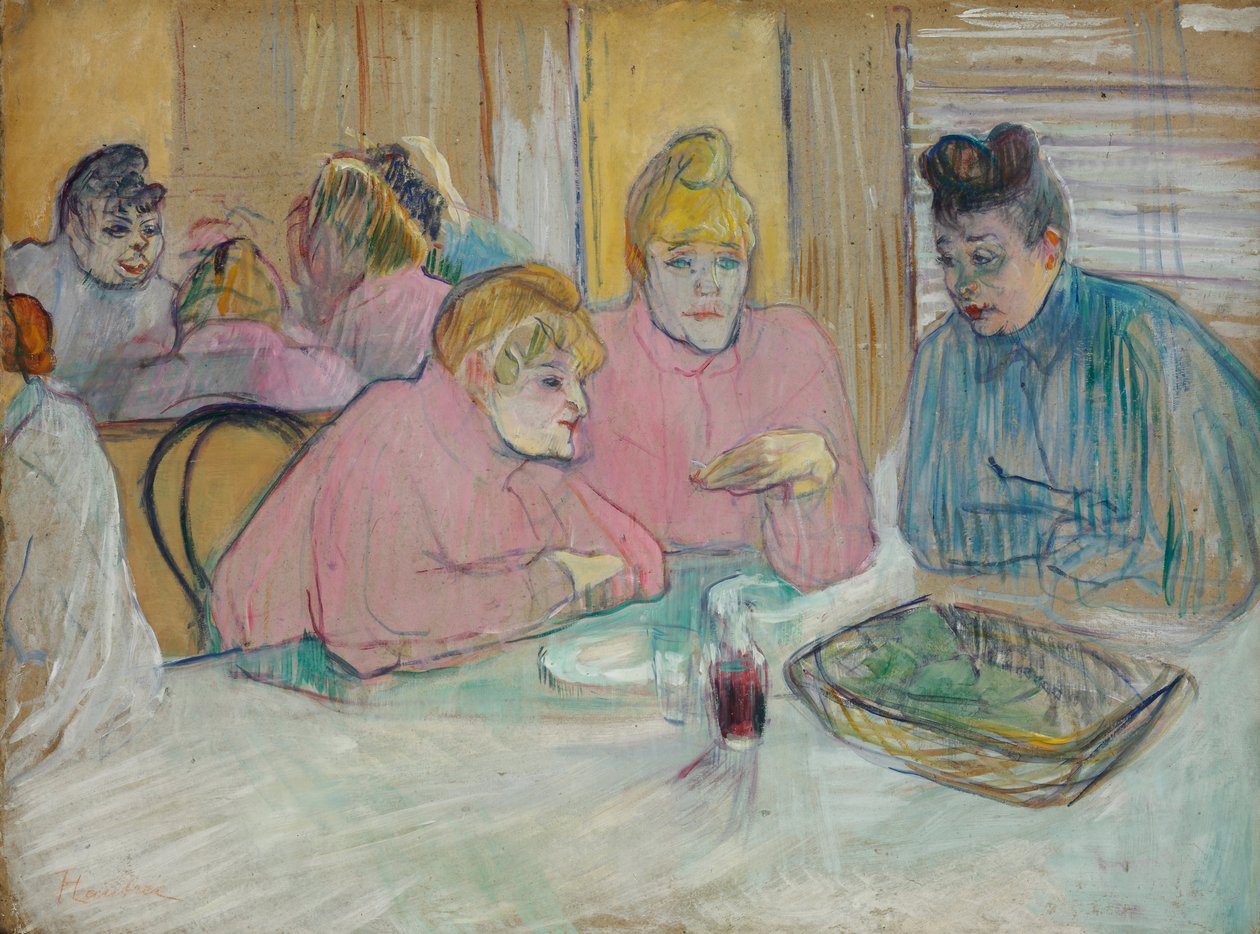 Panie w jadalni autorstwa Henri de Toulouse Lautrec