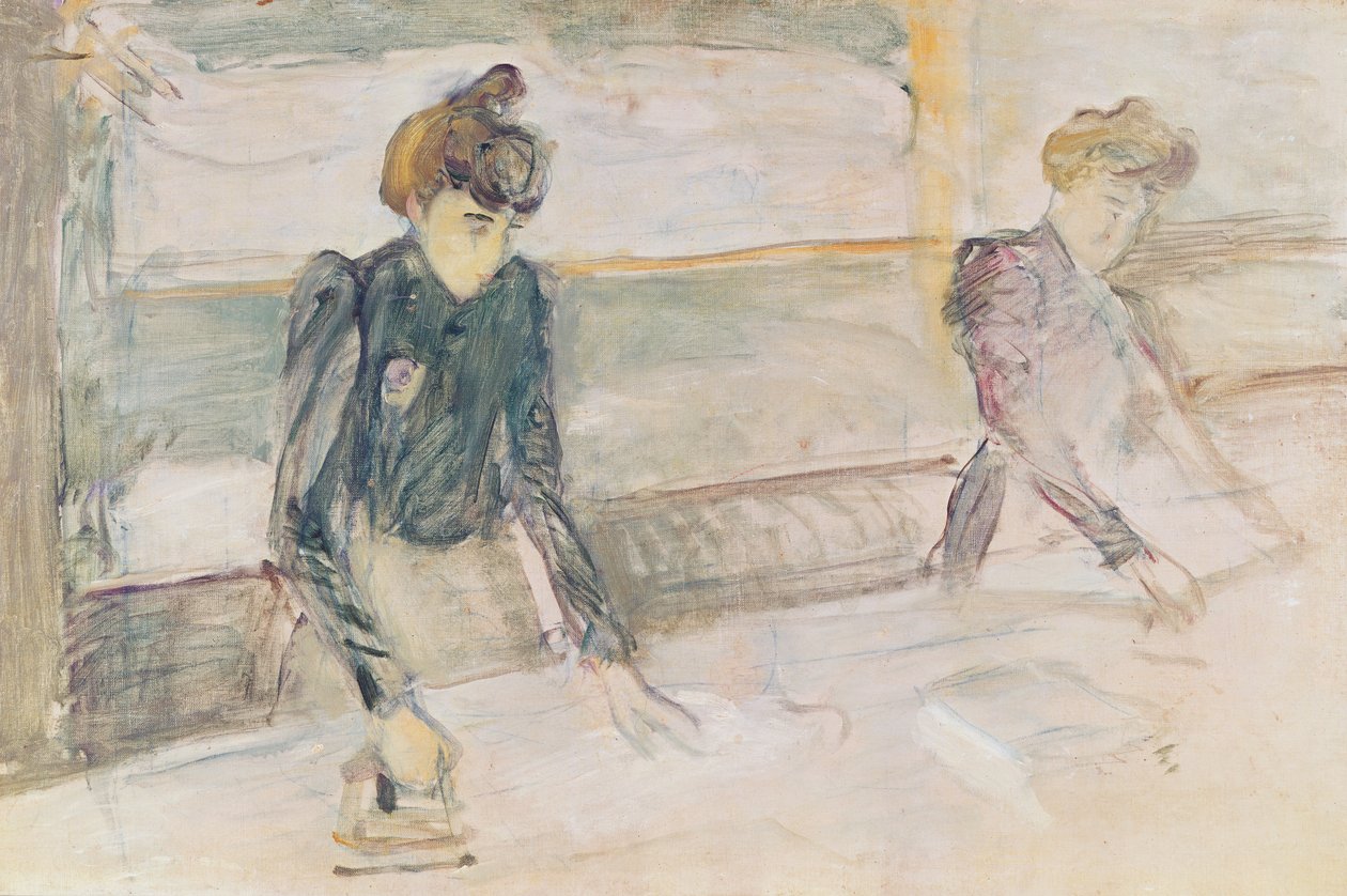 The Laundresses poli autorstwa Henri de Toulouse Lautrec