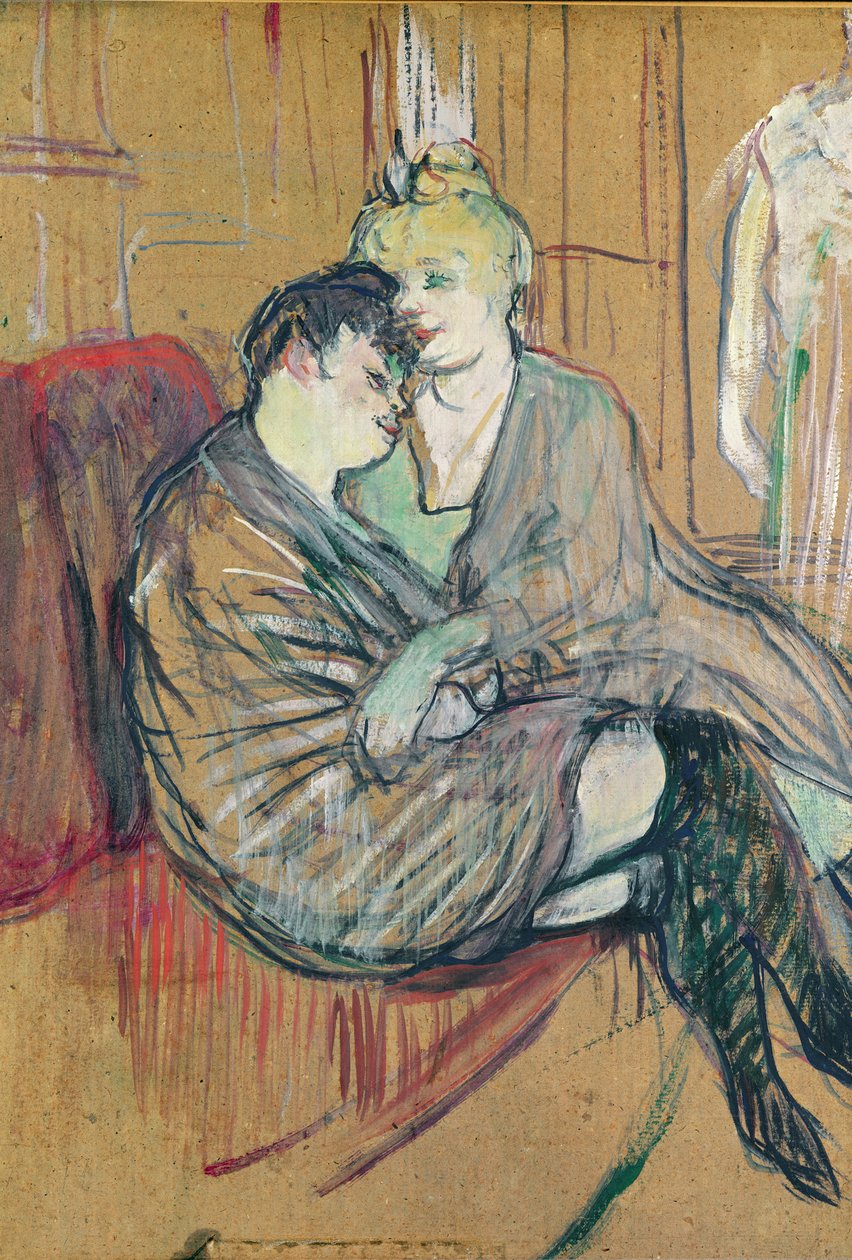 Dwaj przyjaciele, 1894 (olej na karcie) autorstwa Henri de Toulouse Lautrec