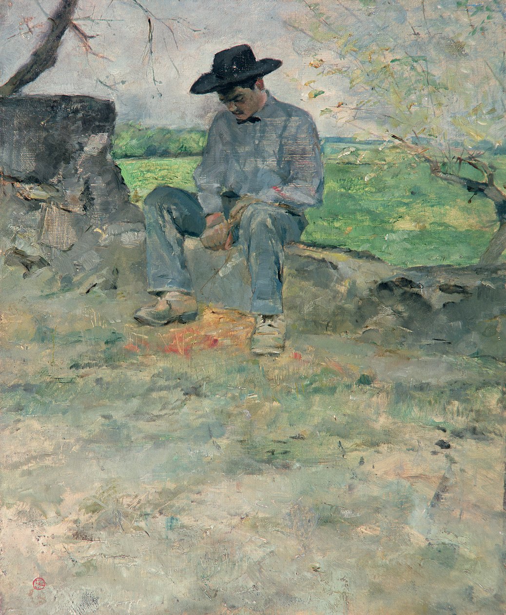 Młody Routy w Celeyran, 1882 autorstwa Henri de Toulouse Lautrec