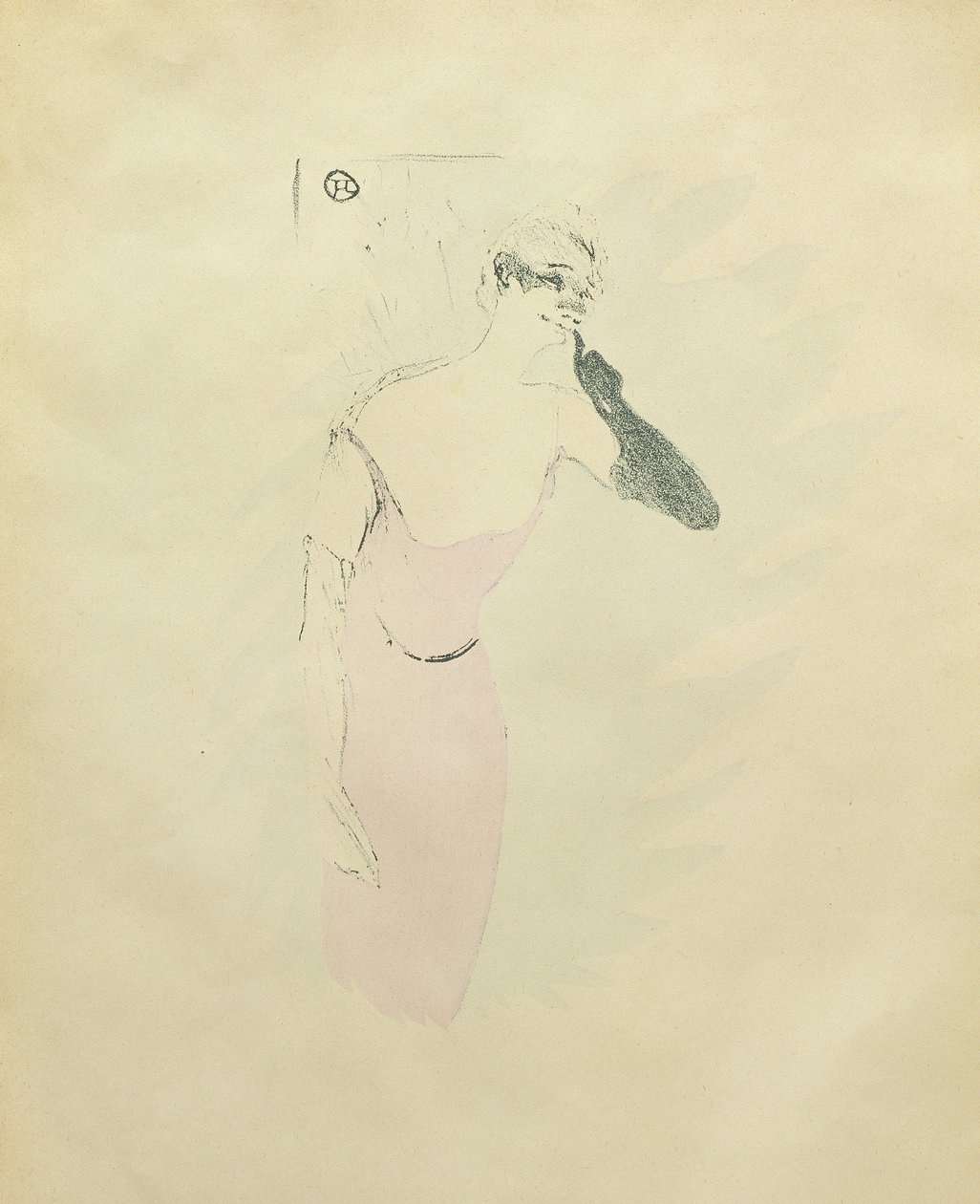 Yvette Guilbert, ok. 1894 r autorstwa Henri de Toulouse Lautrec