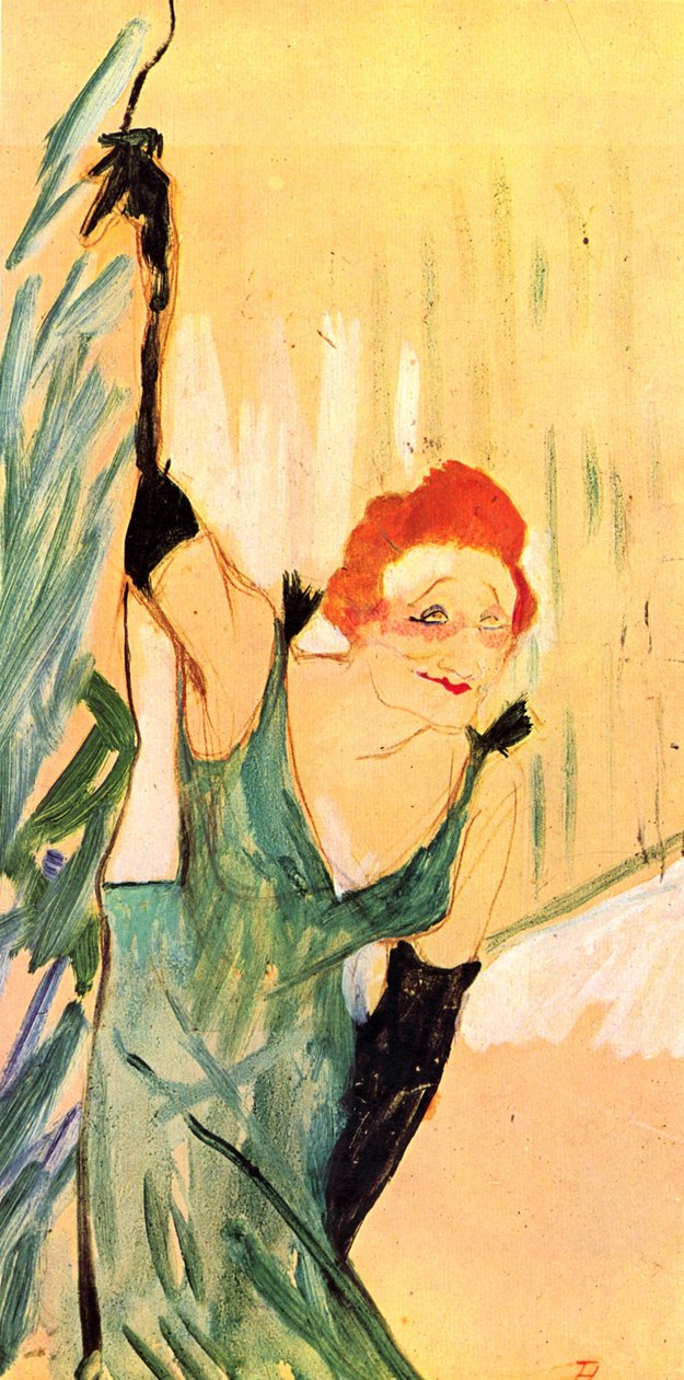 Yvette Guilbert wita publiczność autorstwa Henri de Toulouse Lautrec