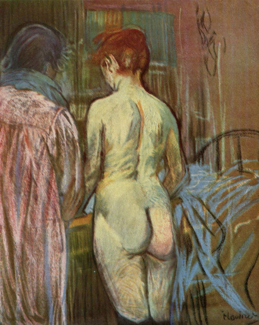 Dwie dziewczyny autorstwa Henri de Toulouse Lautrec