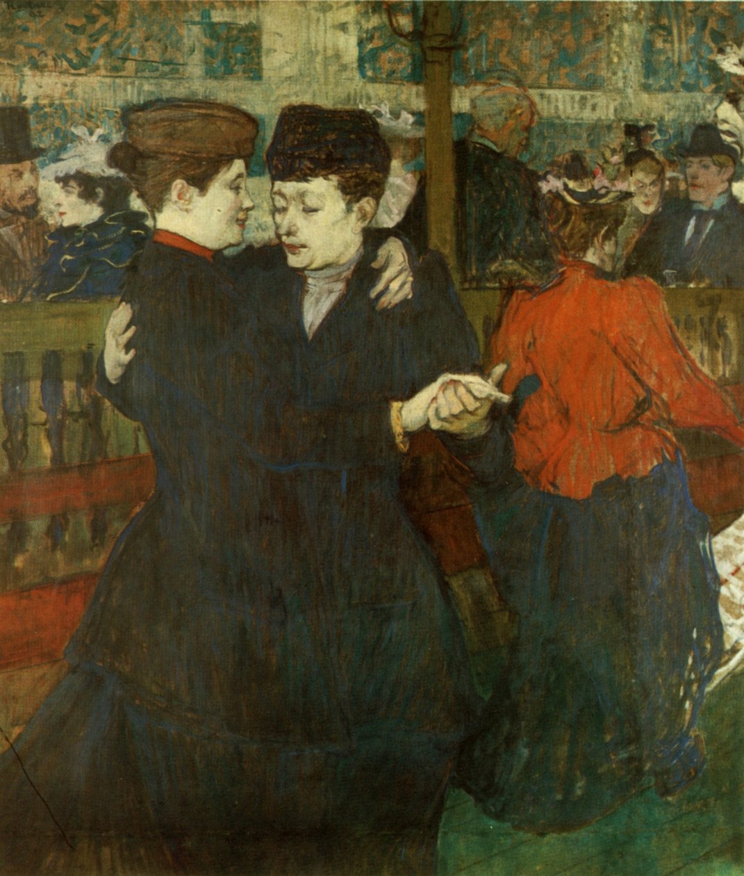 Dwie tańczące kobiety autorstwa Henri de Toulouse Lautrec