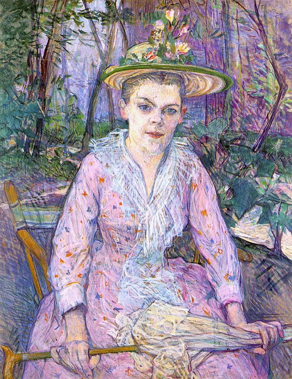 kobieta z parasolem autorstwa Henri de Toulouse Lautrec