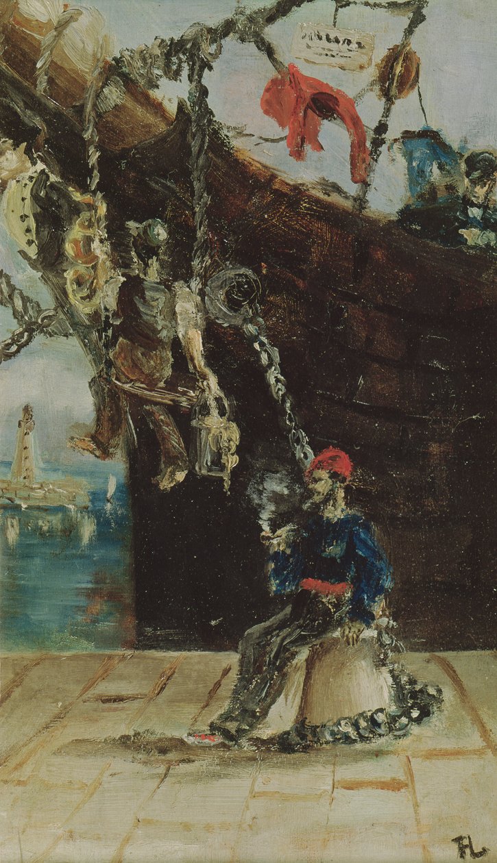 Żeglarz na nabrzeżu, 1880 autorstwa Henri de Toulouse Lautrec