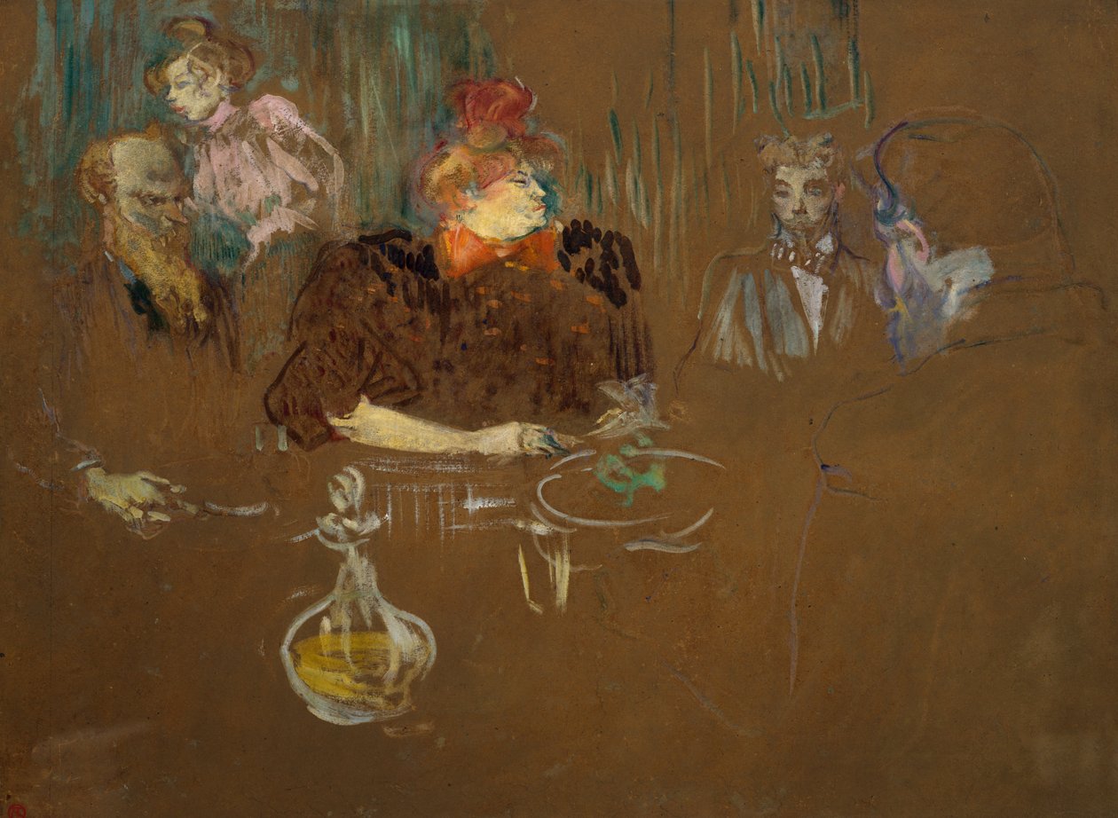 Przy stole Monsieur i Madame Natanson, 1898 autorstwa Henri de Toulouse Lautrec