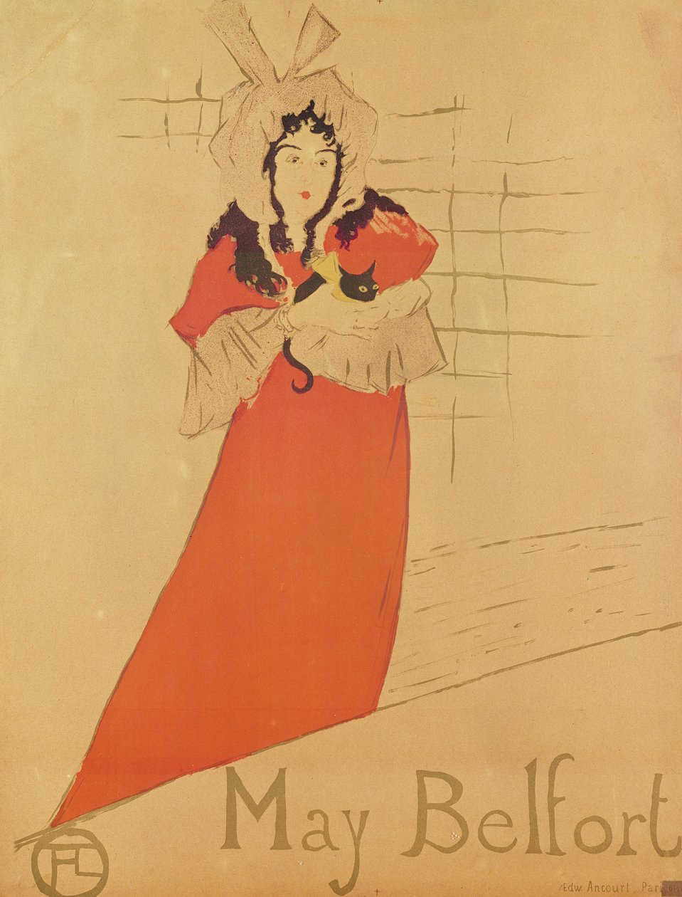 May Belfort (plakat), 1895 (litografia kolorowa) autorstwa Henri de Toulouse Lautrec