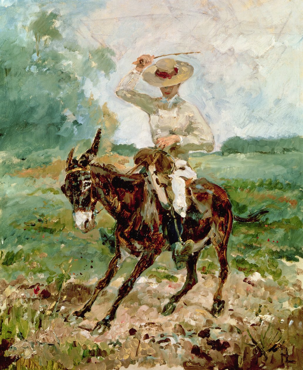 Raoul Tapie de Celeyran (1868-1937) na osiołku autorstwa Henri de Toulouse Lautrec
