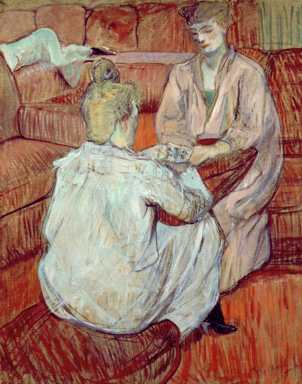 Gra karciana, 1893 autorstwa Henri de Toulouse Lautrec