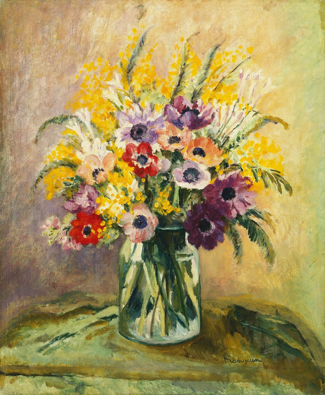 Zawilce i Mimozy autorstwa Henri Charles Manguin