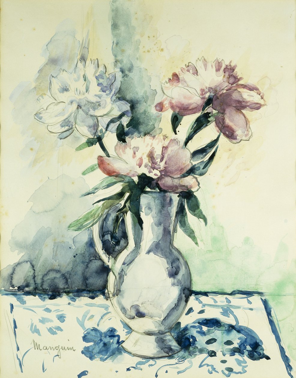 Bukiet piwonii; Bukiet piwonii autorstwa Henri Charles Manguin