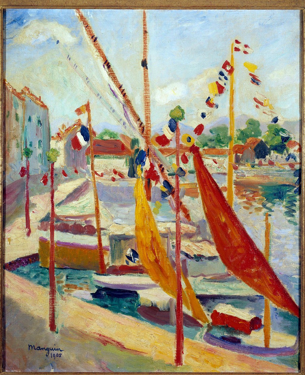 14 lipca w Saint Tropez Obraz Henri Manguina (1874-1949) 1905 Zbiory prywatne autorstwa Henri Charles Manguin
