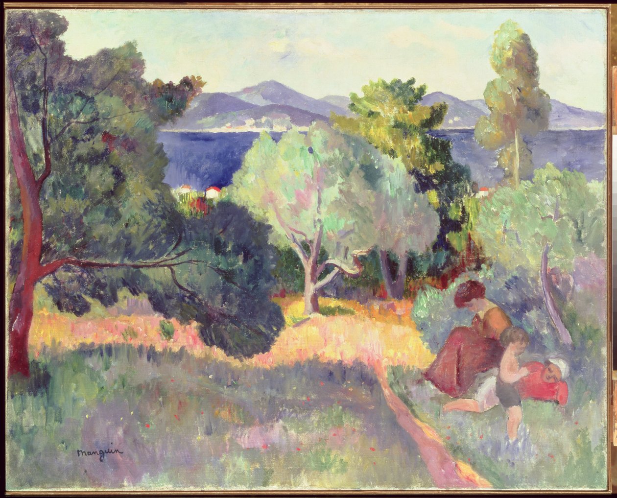 Ścieżka w Saint-Tropez autorstwa Henri Charles Manguin