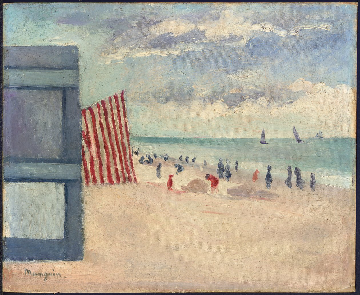 Plaża w Touquet autorstwa Henri Charles Manguin