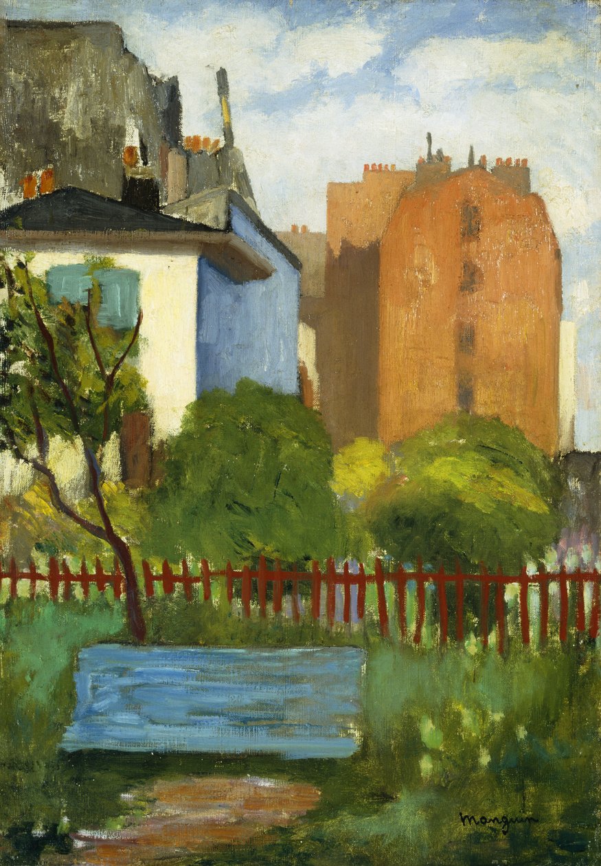 Ławka, Rue Boursault; Le Banc, rue Boursault autorstwa Henri Charles Manguin