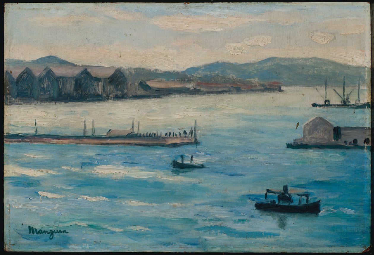 Tulon, wejście do portu autorstwa Henri Charles Manguin