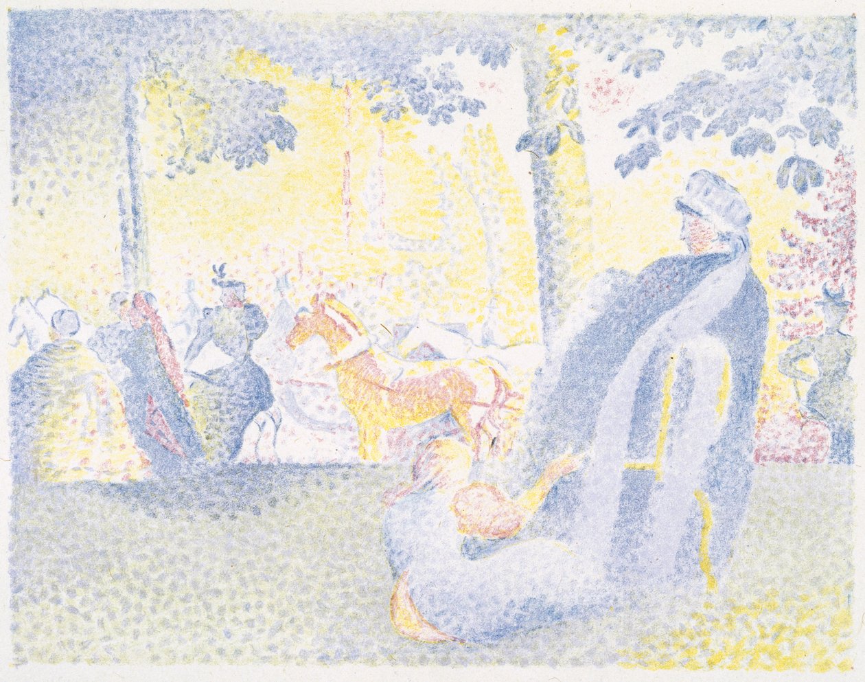 Na Polach Elizejskich, 1898 autorstwa Henri Edmond Cross