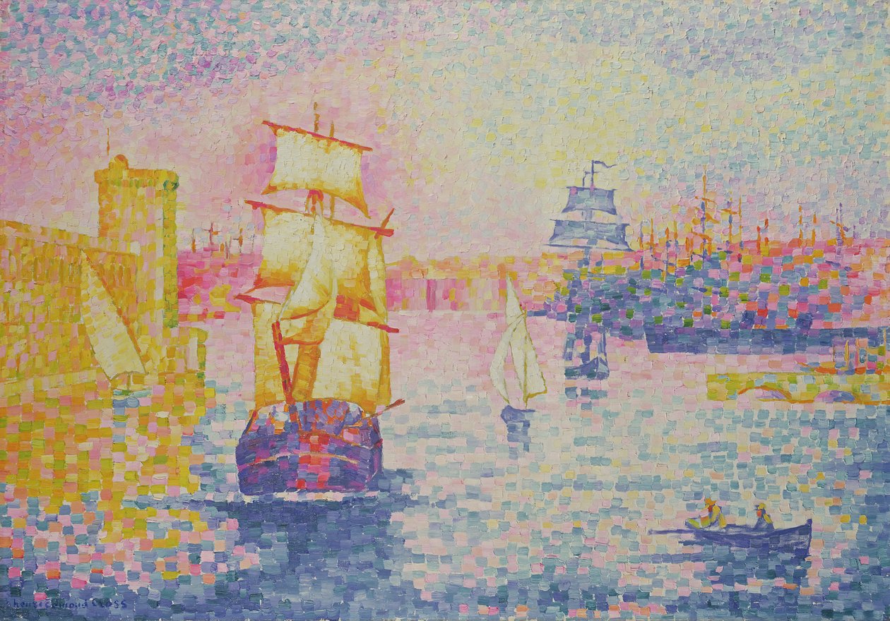 Port w Marsylii, ok. 1909 autorstwa Henri Edmond Cross