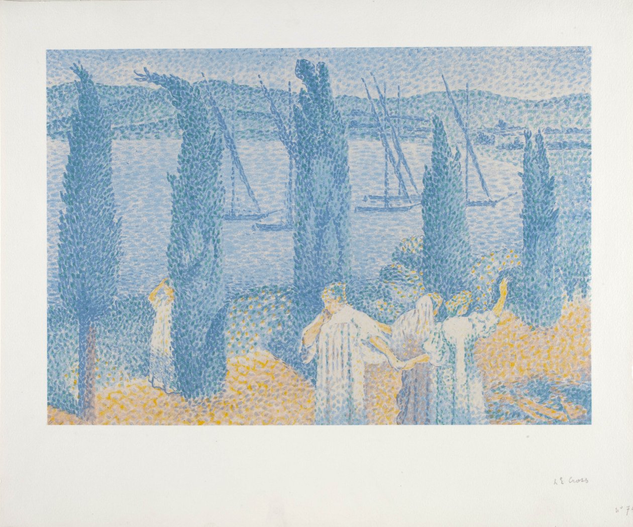 Promenada Lub Cypry autorstwa Henri Edmond Cross