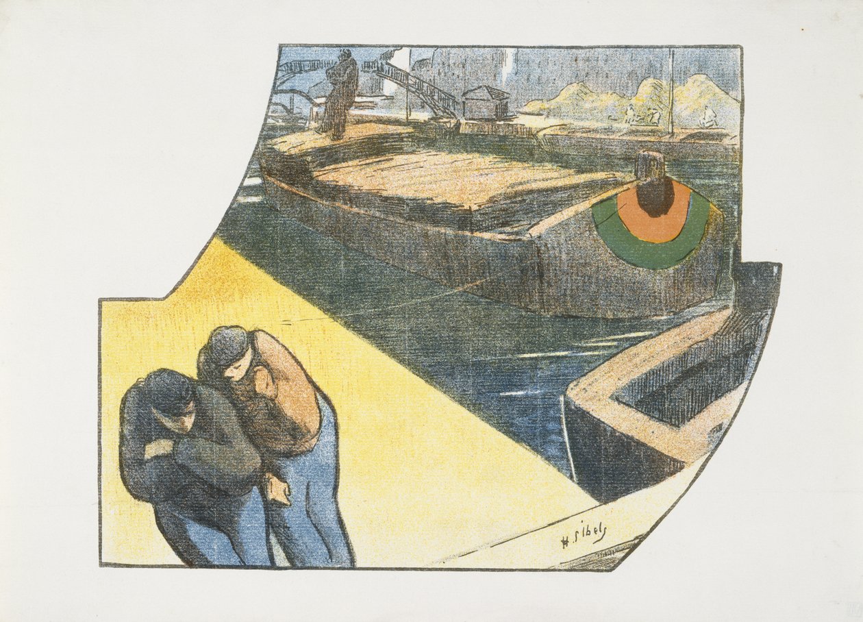 Programa Théâtre Libre kūriniui Boubouroche, Valet de Coeur, 1893 (spalvų litografija) šlifuota autorstwa Henri Gabriel Ibels