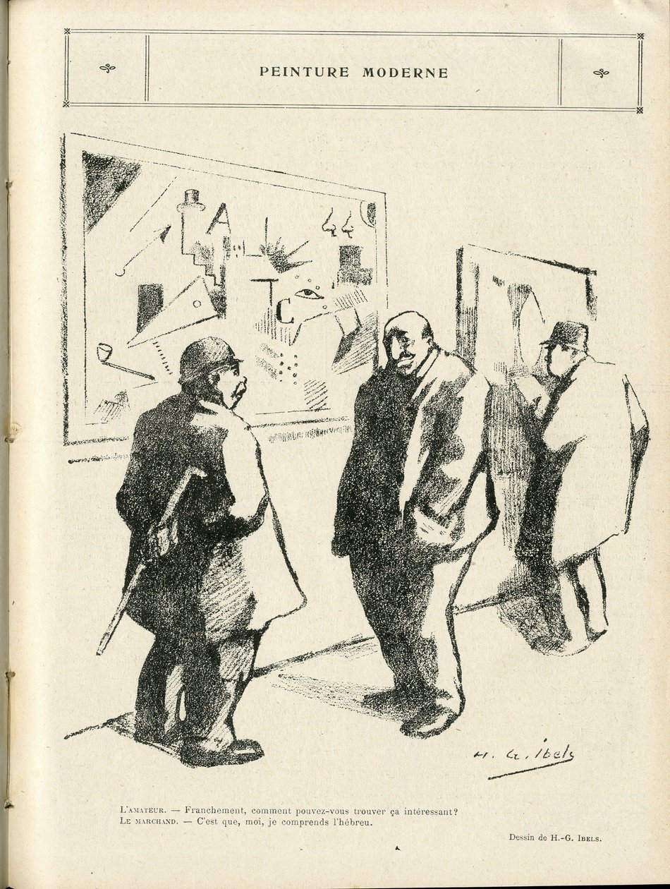 Ilustracja H. G. Ibelsa (1867-1936) w Le Rire, 04.02.22 - Malarstwo współczesne - Sztuka, Antysemityzm, Awangarda - Żydowska autorstwa Henri Gabriel Ibels