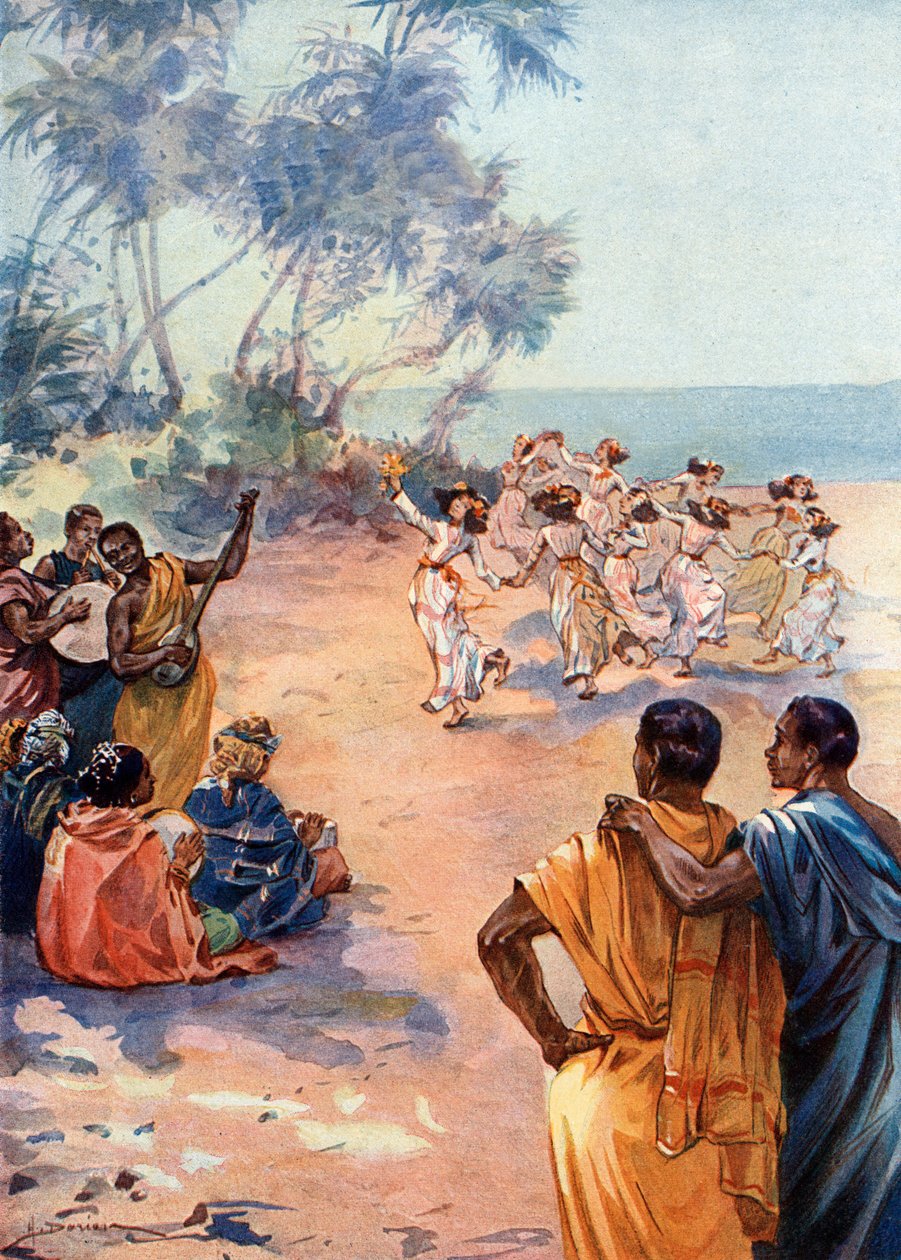 Widok Tahiti pod panowaniem Pomare IV (1813-1877) (Widok Tahiti za czasów Pomare IV autorstwa Henri Gaston Darien