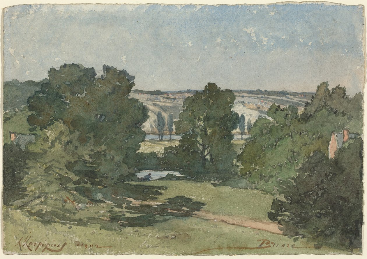 Briare autorstwa Henri-Joseph Harpignies