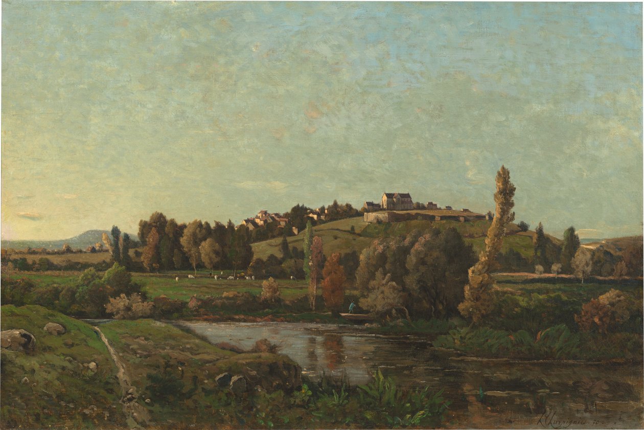 Krajobraz w Owernii autorstwa Henri-Joseph Harpignies