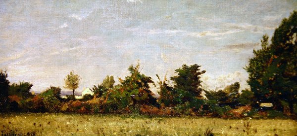 Krajobraz z domkiem autorstwa Henri Joseph Harpignies