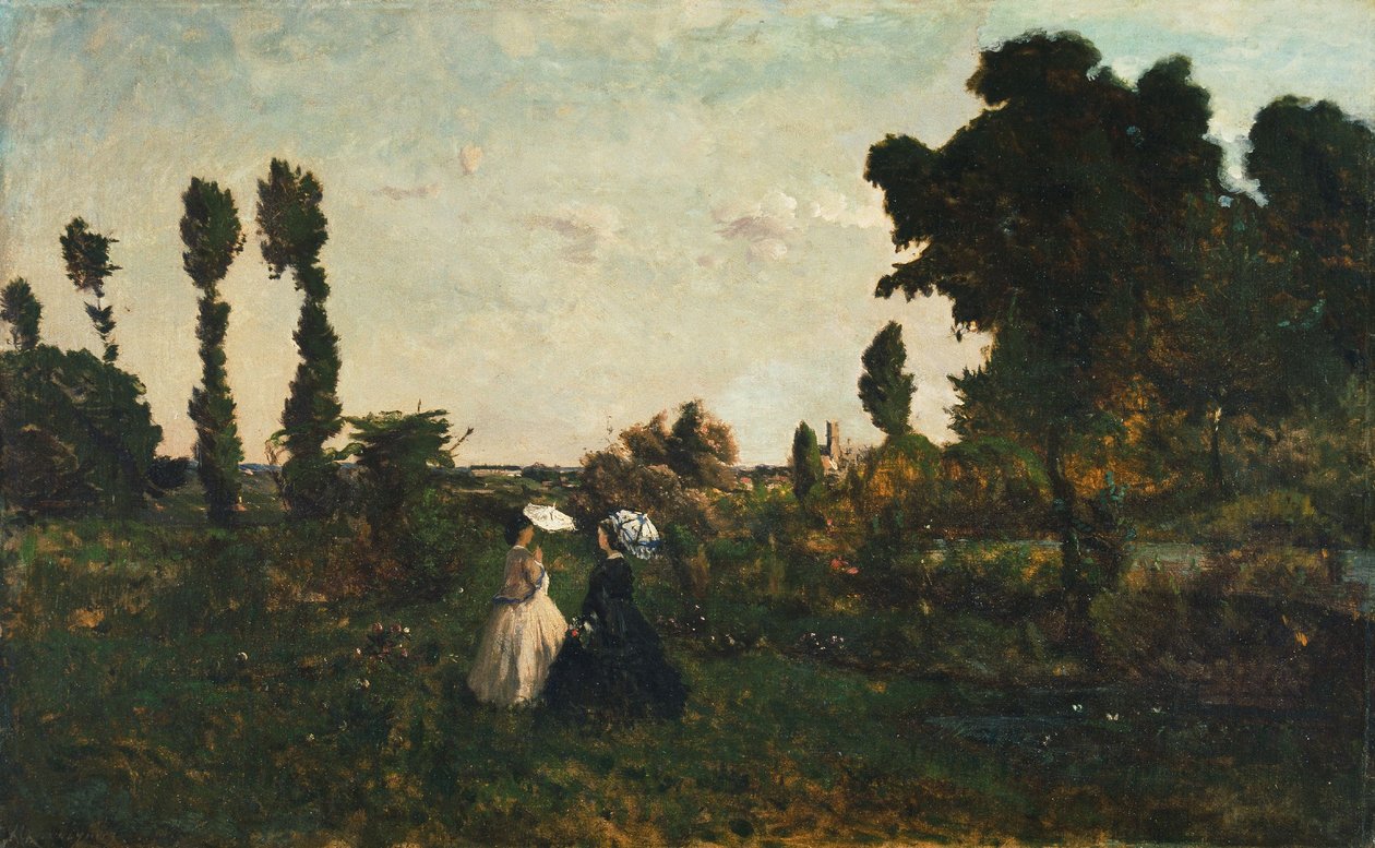 Krajobraz z postaciami autorstwa Henri-Joseph Harpignies