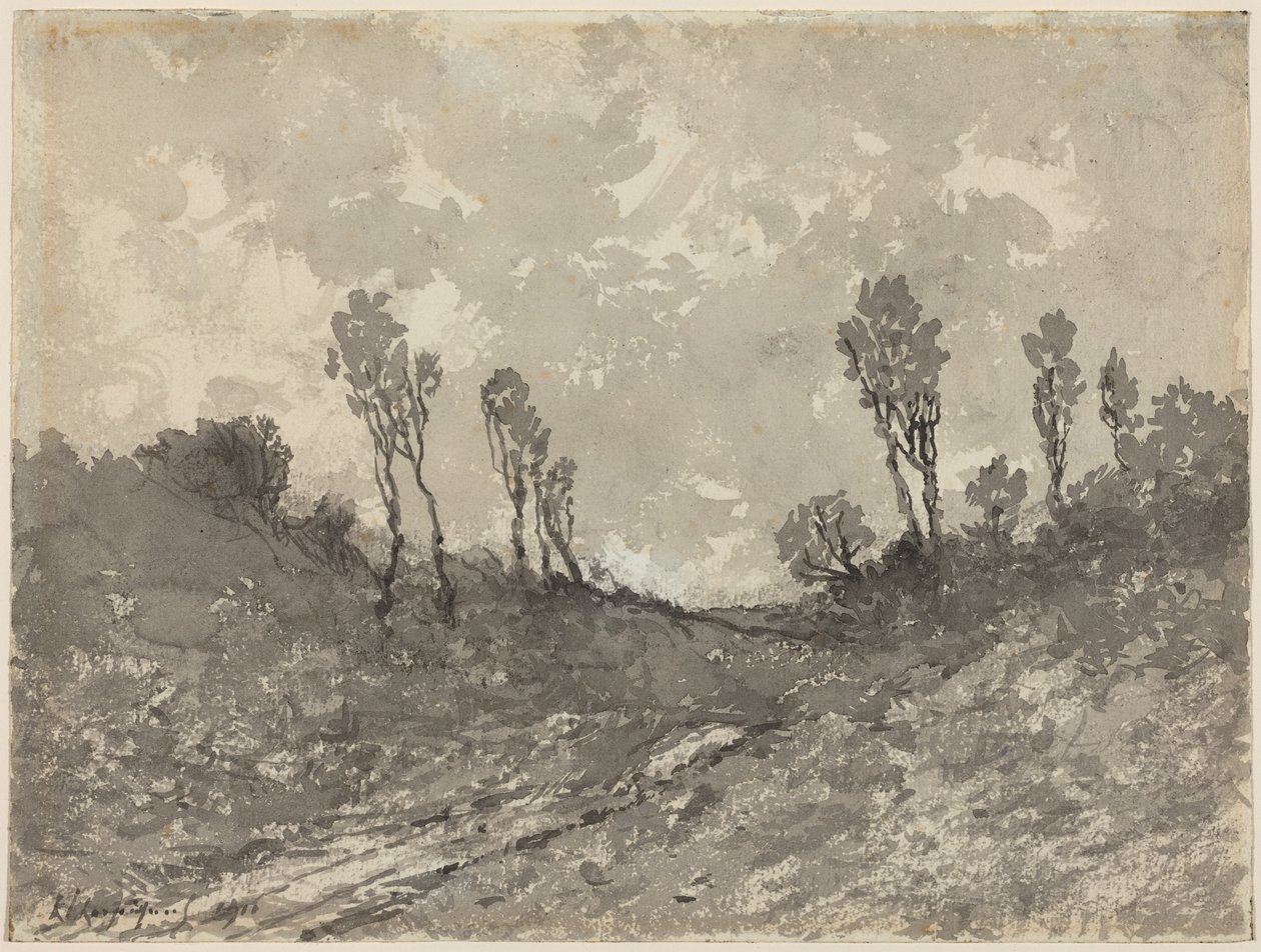 Droga w Hérisson autorstwa Henri-Joseph Harpignies
