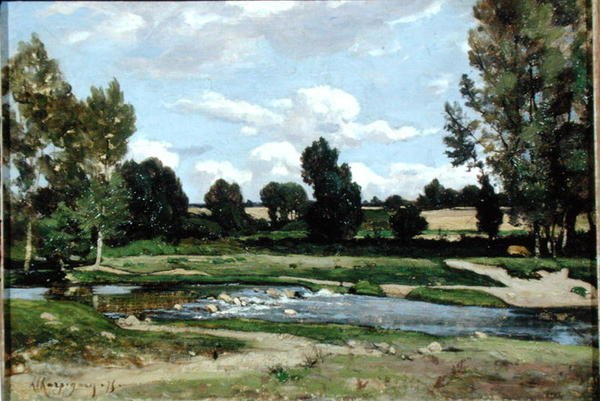 Rzeka (olej na płótnie) autorstwa Henri Joseph Harpignies