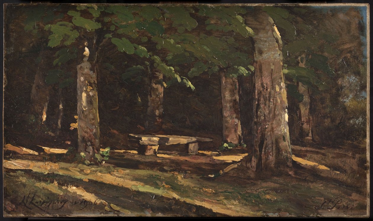 Ławka autorstwa Henri Joseph Harpignies
