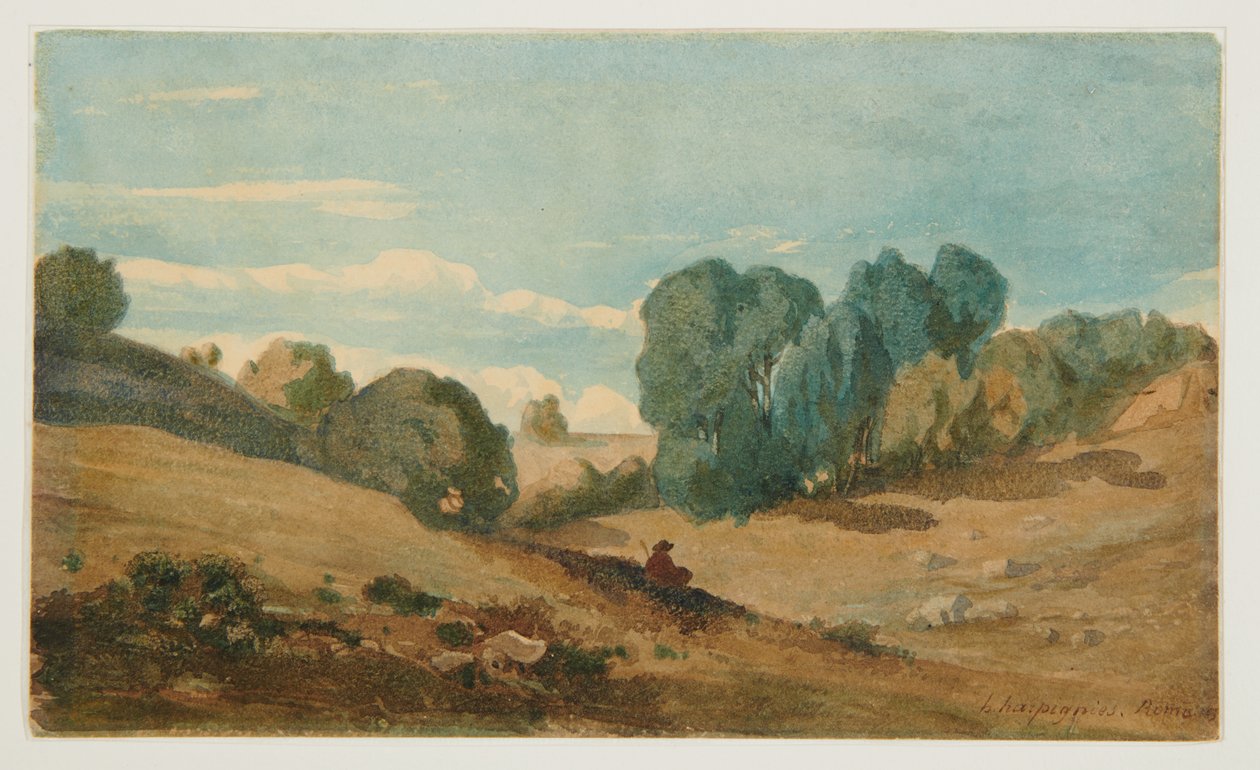 Widok w pobliżu Rzymu autorstwa Henri Joseph Harpignies
