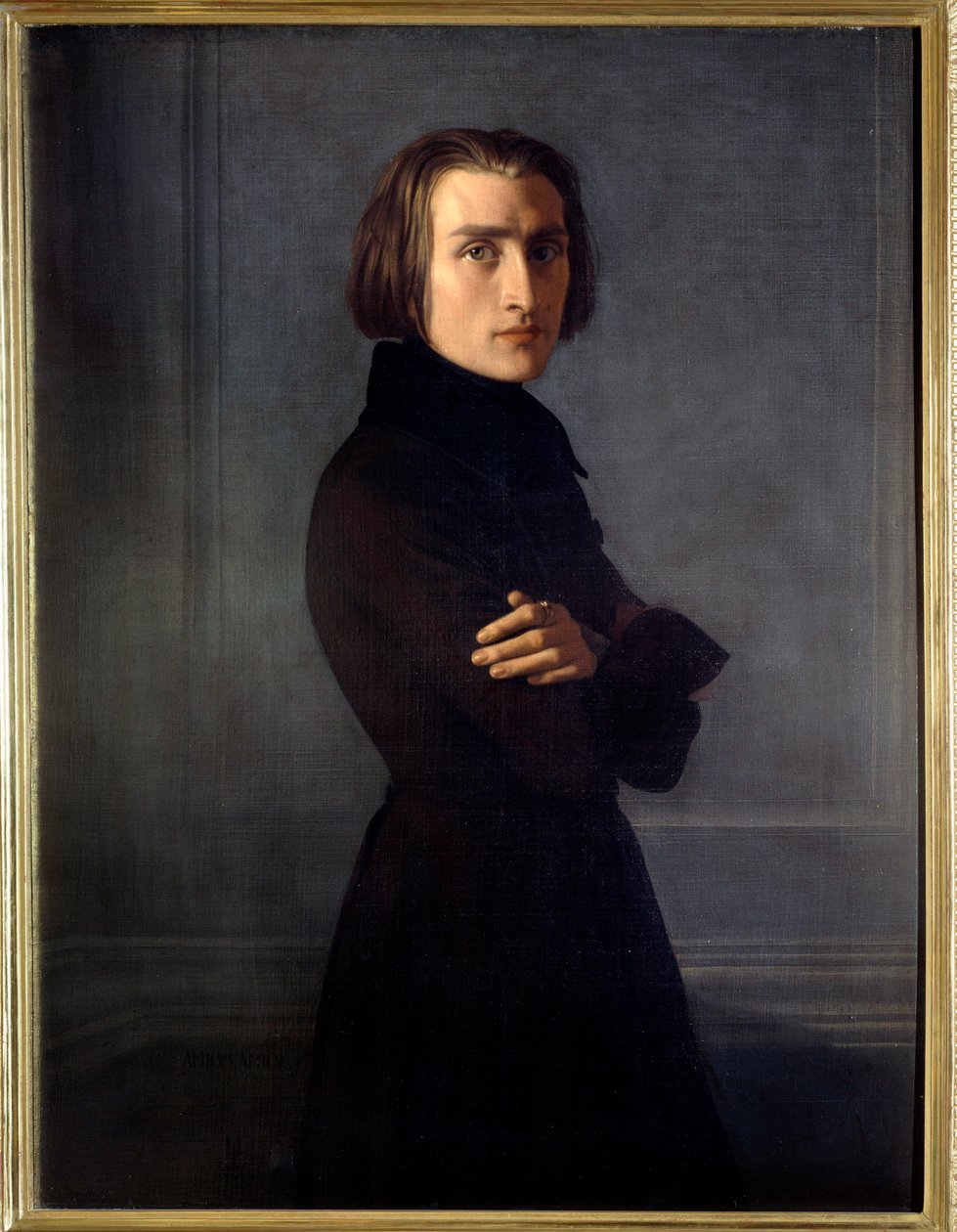 Portret Franciszka Liszta autorstwa Henri (1814 82) Lehmann