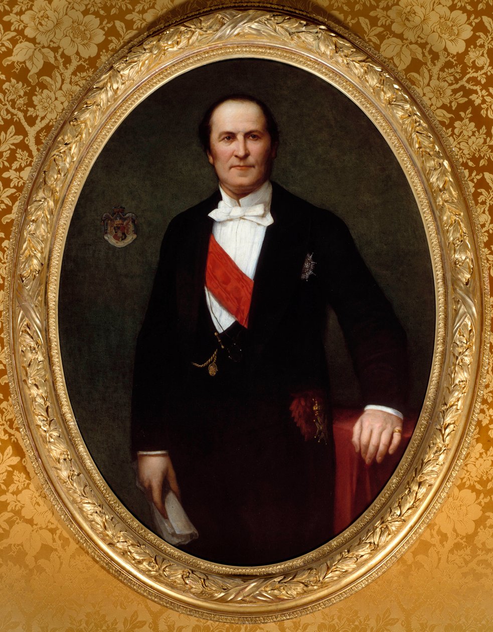 Portret barona Eugene-Georgesa Haussmanna, prefekta Paryża (1809-1891)” Był inicjatorem głównych prac renowacyjnych Paryża w okresie Drugiego Cesarstwa. Obraz Henri Lehmanna (Karl Ernest (Ernst) Rudolf Heinrich Salem dit) (1814-1882) autorstwa Henri Lehmann