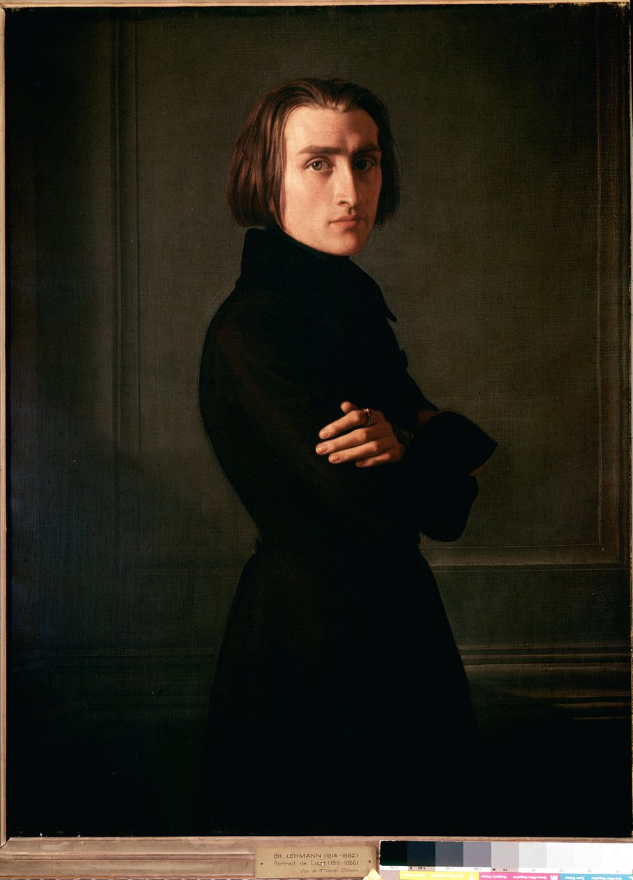 Portret Franciszka Liszta autorstwa Henri (1814 82) Lehmann