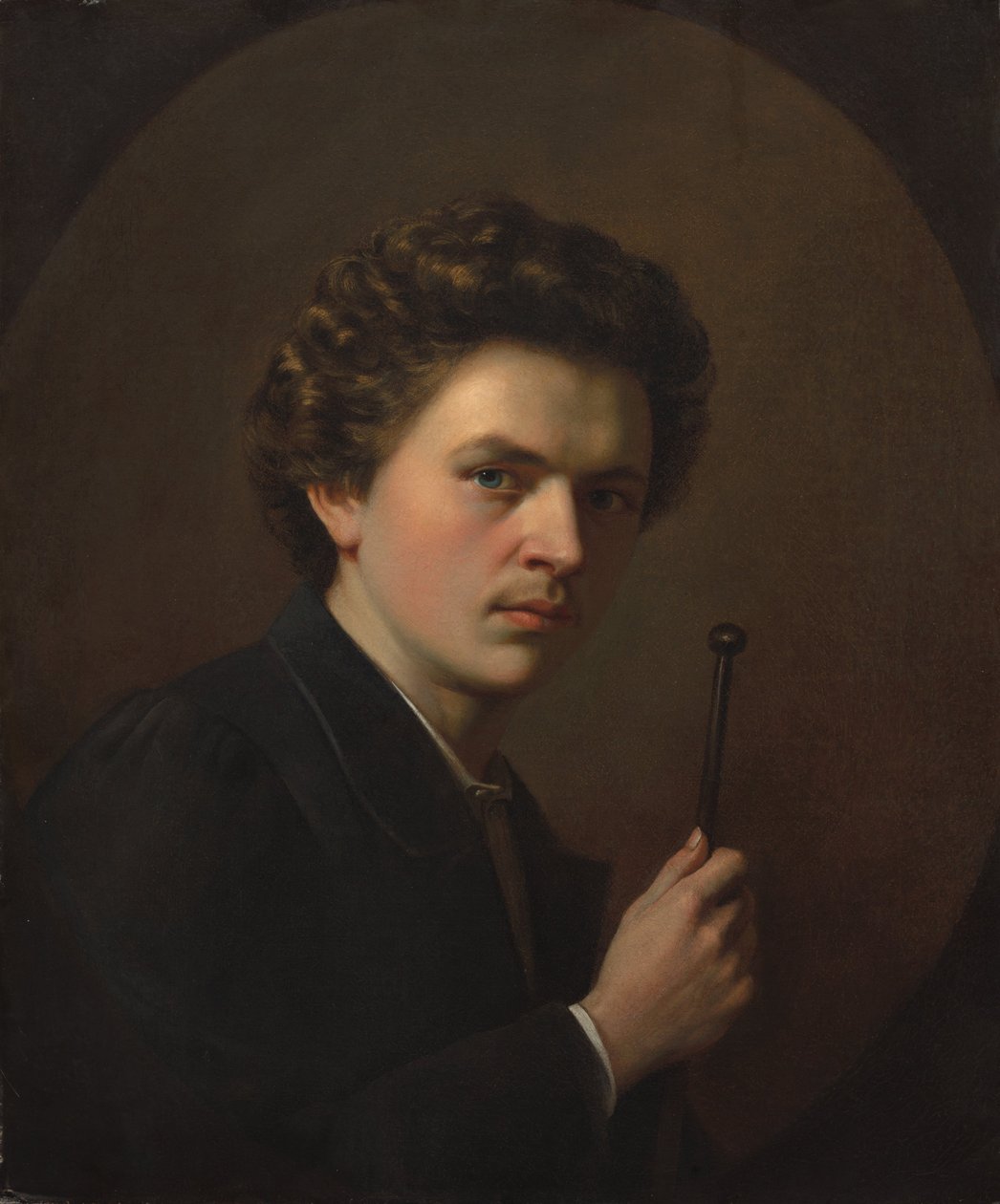 Autoportret z maczugą, ok. 1863 (olej na tkaninie) autorstwa Henri Alexandre Georges Regnault