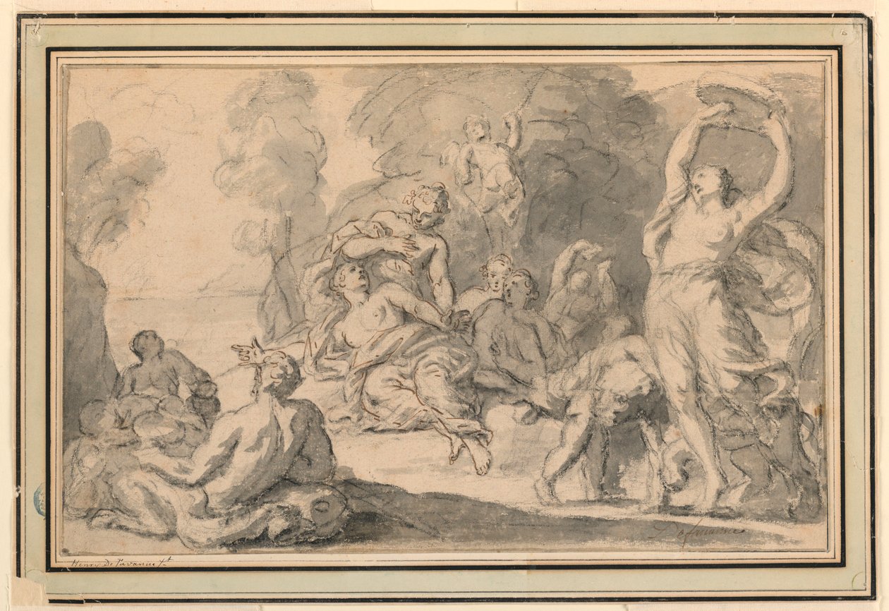 Bachanalia bachanalijska autorstwa Henri Antoine de Favanne