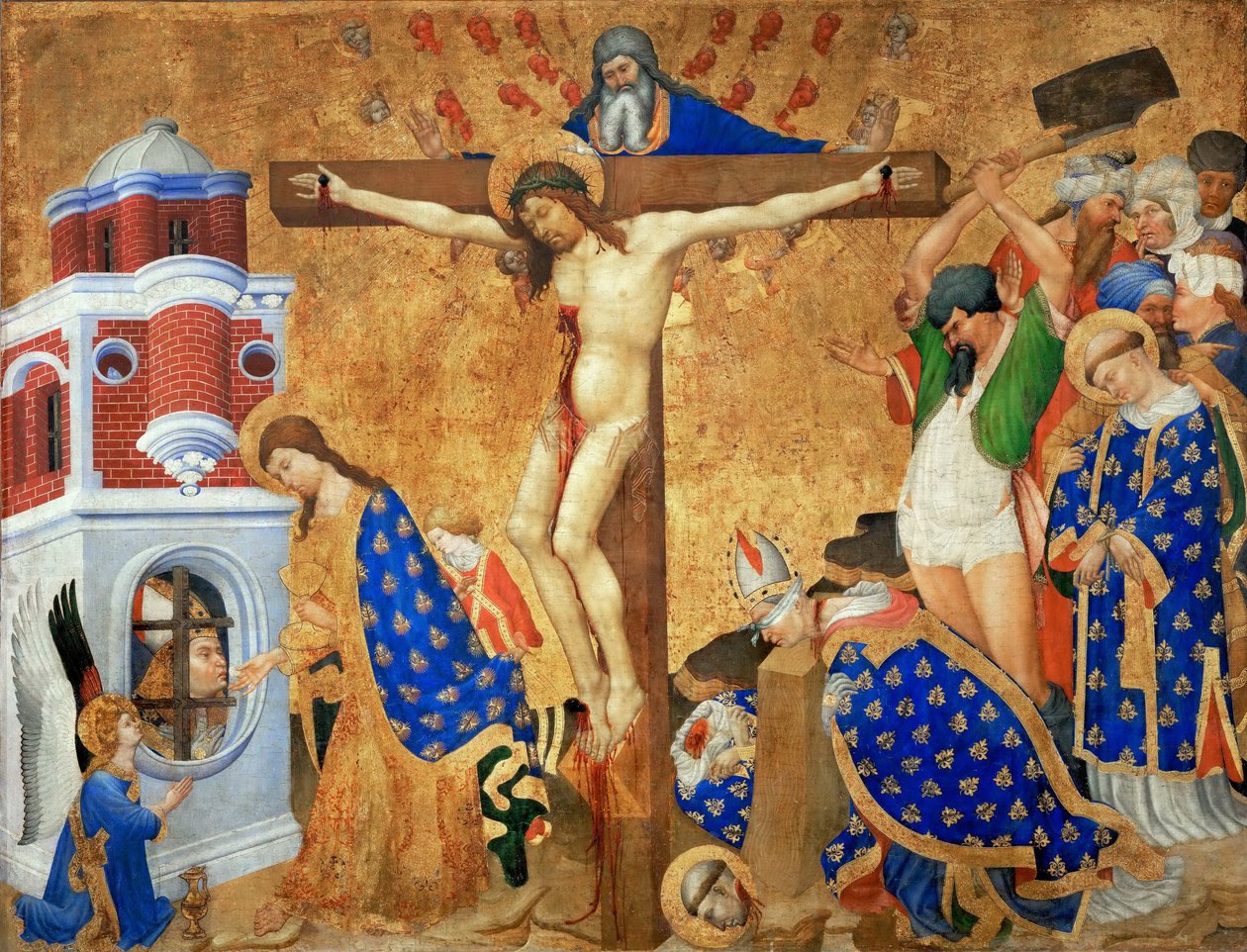Ostatnia komunia i męczeństwo św. Denisa, 1415-1416 autorstwa Henri Bellechose