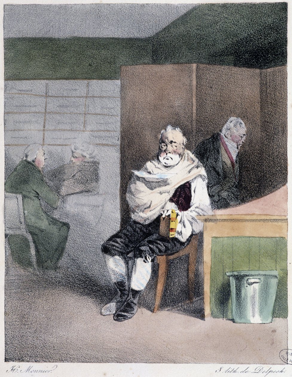 Sous chef - w „„Administracyjnych obyczajach”” Henri Monnier autorstwa Henri Bonaventure Monnier